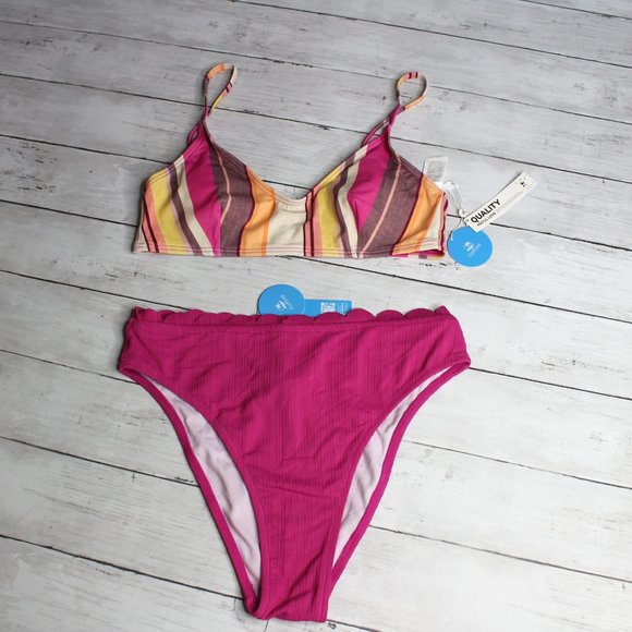 Cupshe Women's Swim Top Bikini Bottoms Size M Swimsuit 2 Pc Lot - Picture 3 of 8